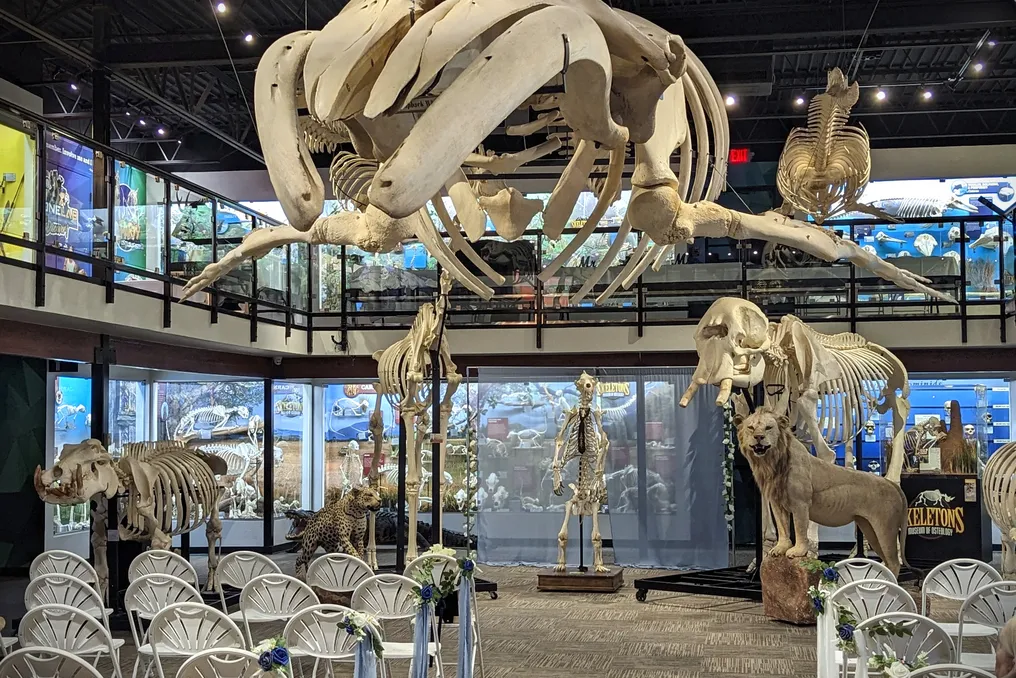 SKELETONS: Museum of Osteology Reception Venue - Wedding Service Guide US