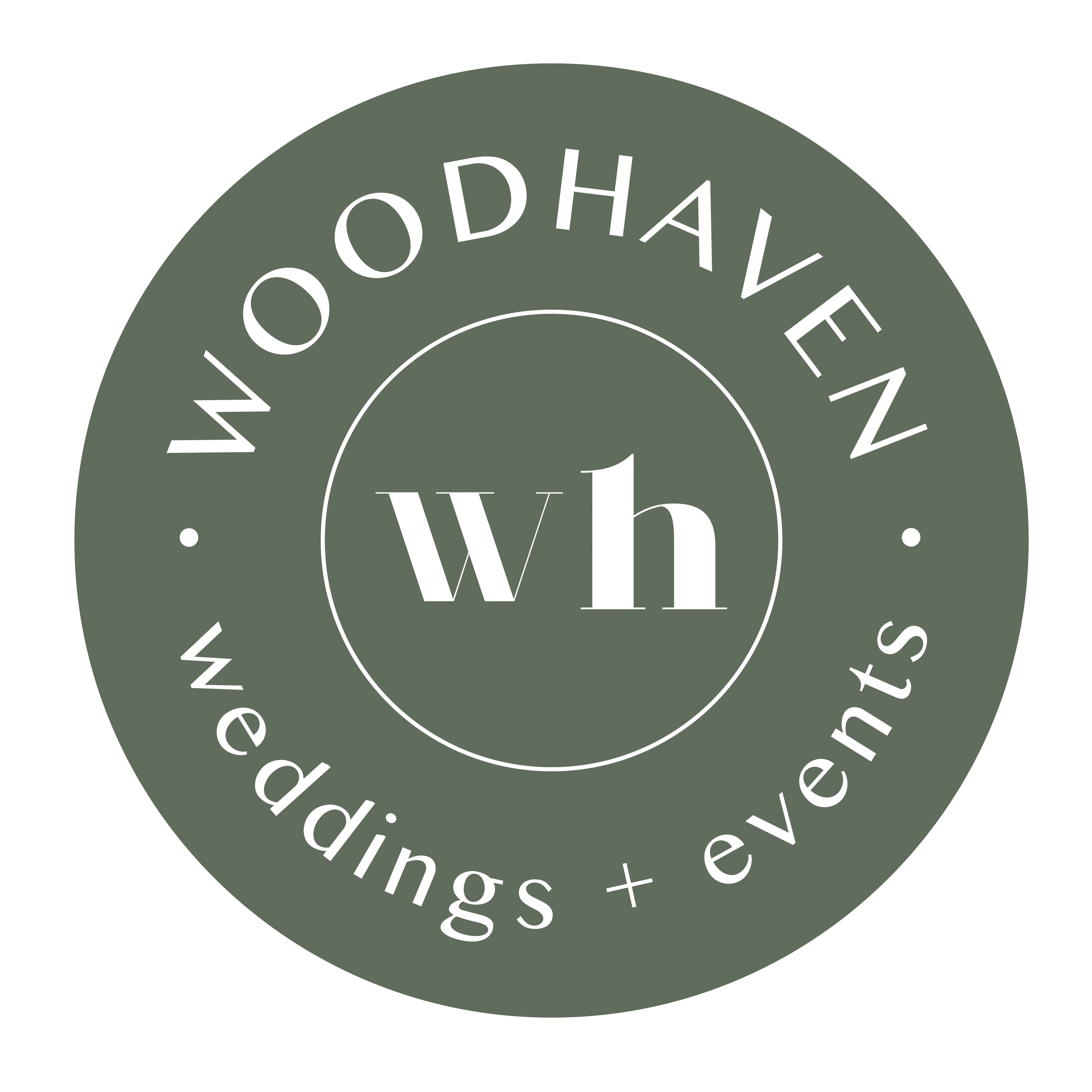 Woodhaven Weddings + Events Logo