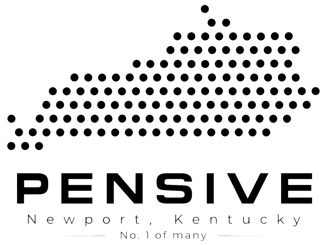 Pensive Distilling Co. + Kitchen Logo